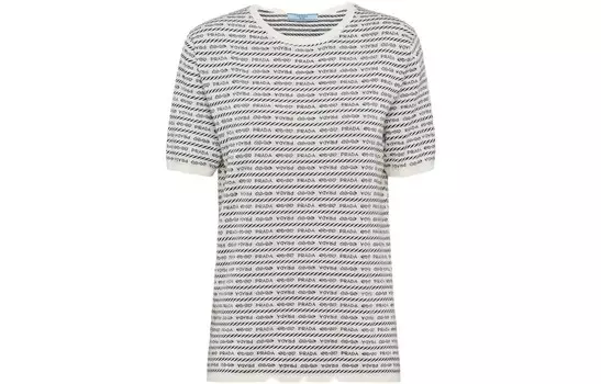 Свитер женский Prada в полоску, белый