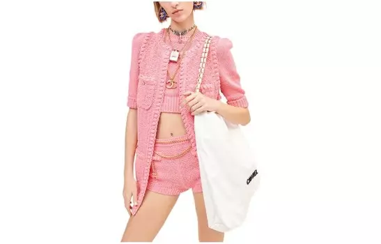 Свитер женский розовый Chanel