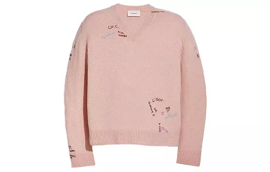 Свитер женский розовый Coach