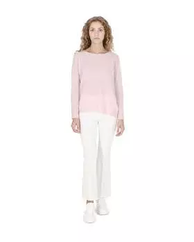 Свитер женский с каре-воротником coe 006 пыльно-розовый Crown Of Edinburgh Cashmere, розовый