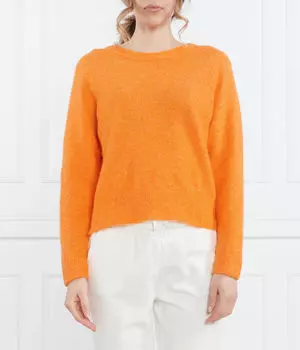 Свитер женский Samse Samse с шерстью альпаки, оранжевый