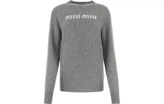 Свитер женский серый Miu Miu