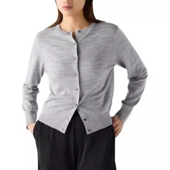 Свитер женский серый Uniqlo