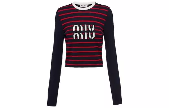 Свитер женский синий Miu Miu