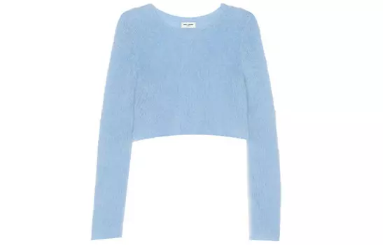 Свитер женский синий Saint Laurent