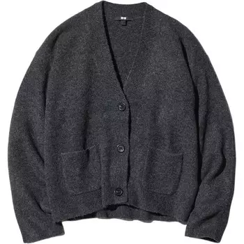 Свитер женский темно-серый Uniqlo