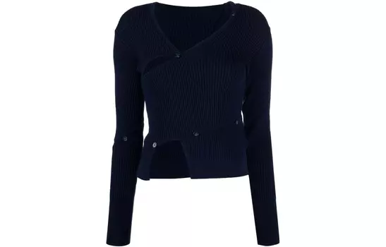 Свитер женский темно-синий Jacquemus