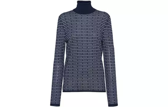 Свитер женский темно-синий Prada