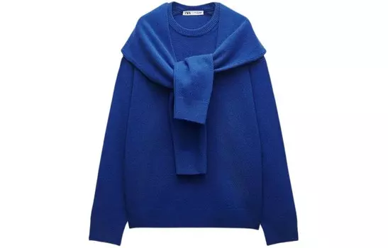 Свитер женский темно-синий Zara