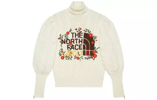 Свитер женский The North Face x Gucci, белый