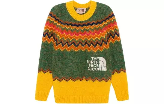 Свитер женский The North Face x Gucci Urban Exploration, зеленый