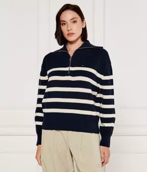 Свитер женский Tommy Hilfiger в полоску, синий/белый