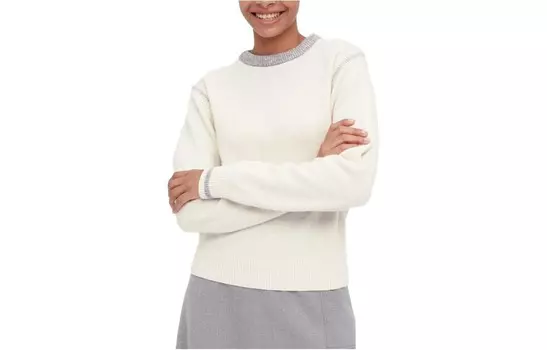 Свитер женский Uniqlo, белый