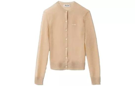 Свитер женский золотой Miu Miu