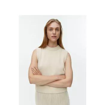 Свитер-жилет Arket женский, кремовый