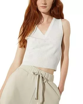 Свитер-жилет Beirut с V-образным вырезом MAX&Co., белый