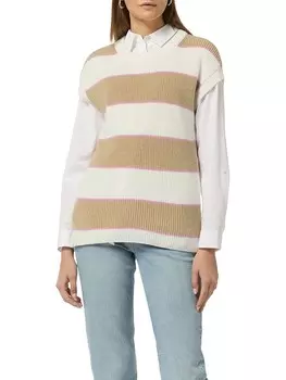 Свитер-жилет comma CI Pullunder, цвет Wei/Beige