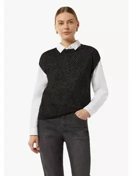 Свитер-жилет comma CI Strickpullunder keine rmellnge, черный