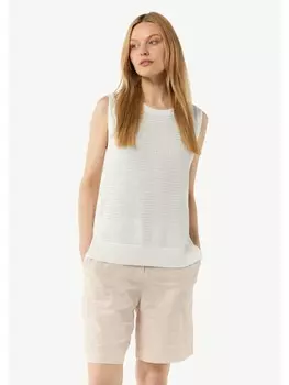 Свитер-жилет comma CI Strickpullunder keine rmellnge, белый