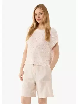 Свитер-жилет comma CI Strickpullunder keine rmellnge, белый