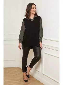 Свитер-жилет Curvy Lady, черный