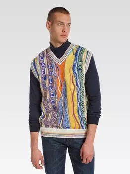 Свитер-Жилет даккордо Carlo Colucci, белый