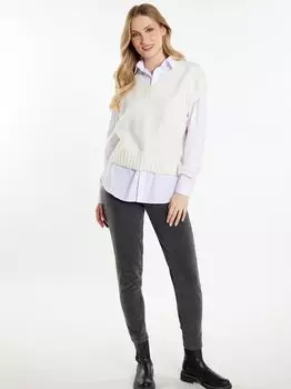 Свитер-Жилет Dreimaster, белый