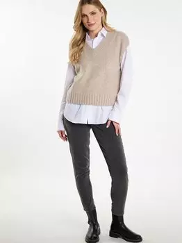 Свитер-Жилет Dreimaster, коричневый