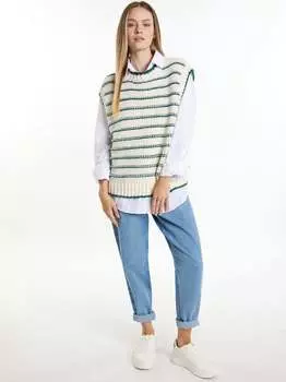 Свитер-Жилет Dreimaster, зеленый