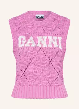 Свитер-Жилет Ganni, розовый