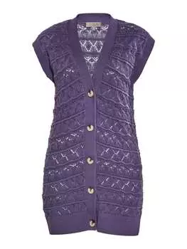Свитер-жилет gaya, фиолетовый