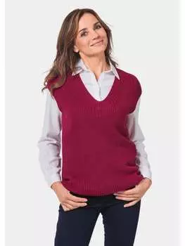 Свитер-жилет GOLDNER, цвет merlot