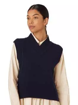 Свитер-жилет Ilse Jacobsen, темно-синий