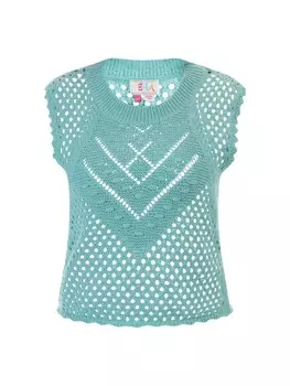 Свитер-жилет IZIA, бирюзовый