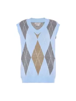 Свитер-жилет Jalene, цвет hellblau kariert