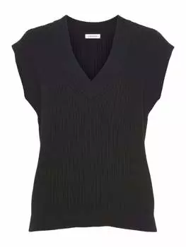 Свитер-жилет LASCANA, черный