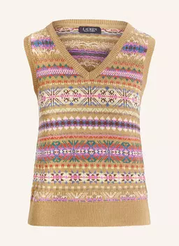 Свитер-Жилет Lauren Ralph Lauren, коричневый