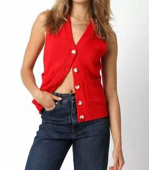 Свитер-жилет Meredith OLIVACEOUS