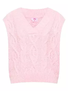 Свитер-жилет myMo, цвет rosa wollweiss