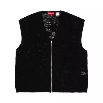 Свитер-жилет на молнии Supreme Dragon, цвет: черный