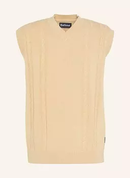 Свитер жилет навар Barbour, бежевый
