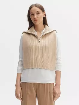 Свитер-жилет OPUS, бежевый