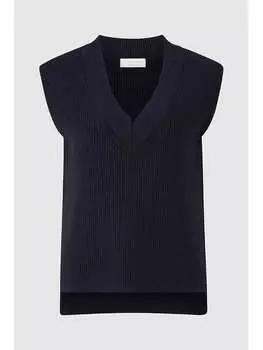 Свитер-жилет Rich & Royal, темно-синий