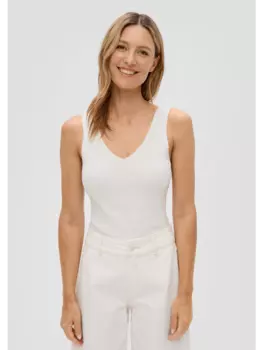 Свитер-жилет s.Oliver, кремовый