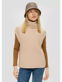 Свитер-жилет s.Oliver Strickpullunder keine rmellnge, бежевый