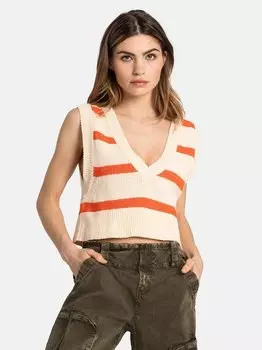 Свитер-Жилет санта-моники Free People, оранжевый