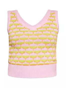 Свитер-жилет Swirly, цвет pink limone orange