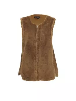 Свитер-жилет taddy, коричневый