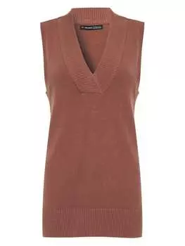 Свитер-жилет Threadbare, коричневый