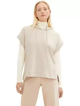 Свитер-жилет Tom Tailor, кремовый